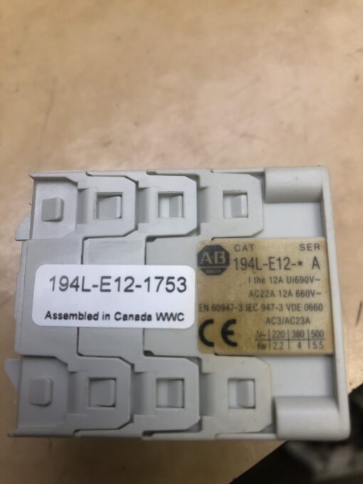 Allen-Bradley 194L-E12-1753 - Image 3