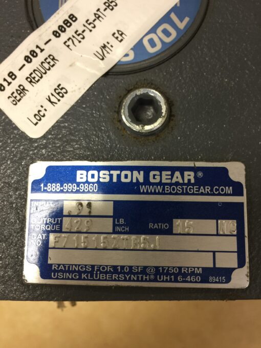 Boston Gear Reducer F71515ZTB5 - Image 4