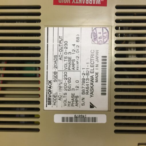 Yaskawa Servopack SGDB-20ADS - Image 3