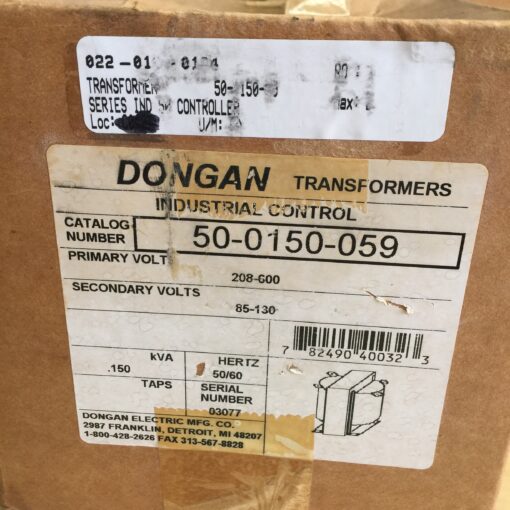 Dongan Electric	TRANSFORMER 50-0150-59 - Image 2