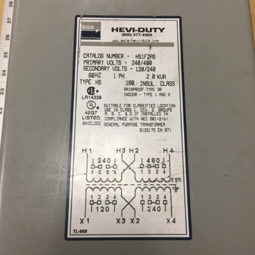 EGS Transformer HS1F2A2 - Image 2