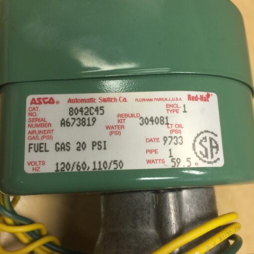 ASCO Redhat Solenoid Valve 8042C45 - Image 3