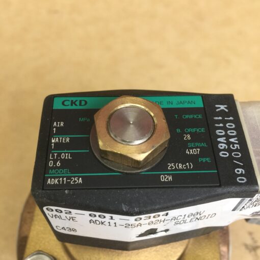 CKD Valve ADK11-25A-02H-AC100V - Image 2