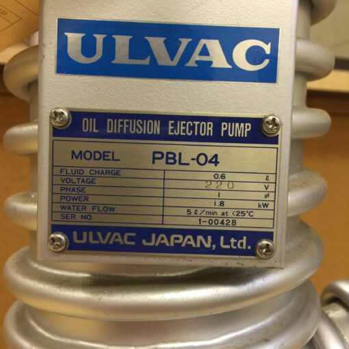 Ulvac Oil Diffusion Pump PBL-04 - Image 4