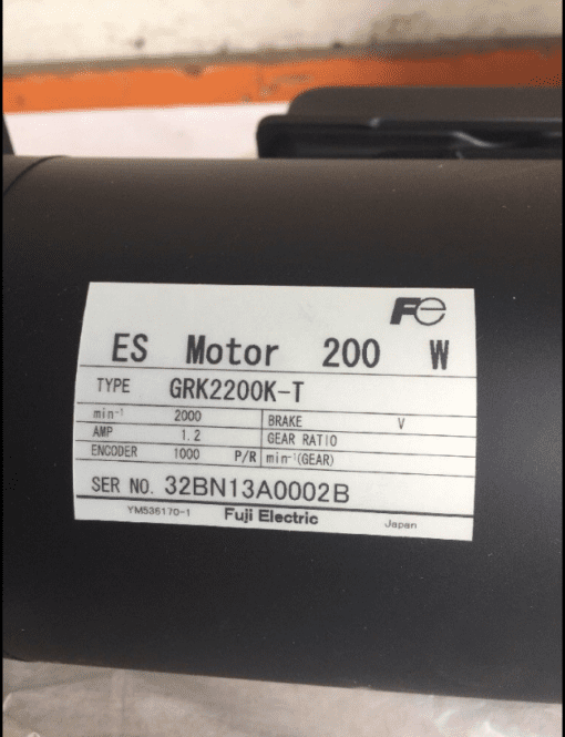 Fuji Electric AC Servo Motor GRK2200K-T - Image 2