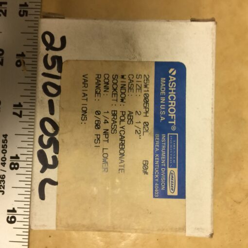Ashcroft 25W1005 H 02L - Image 2