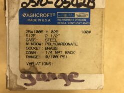 Ashcroft Gauge	25W1005H02B