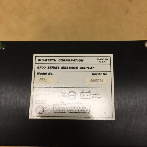 Quartech Corporation 8711 - Image 3