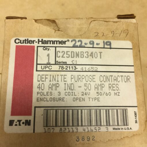 Eaton Cutler-Hammer Contactor C25DNB340 - Image 4