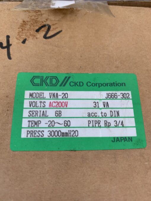 CKD Gas Valve VNA-20 - Image 2