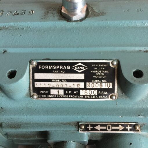 Dana Formsprag Speed Variator 1112-000-18 - Image 2