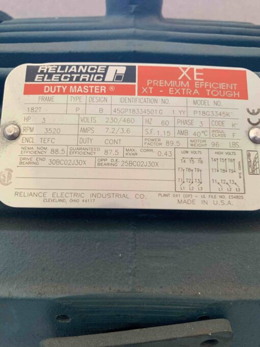 Reliance Electric P18G3345K - Image 2