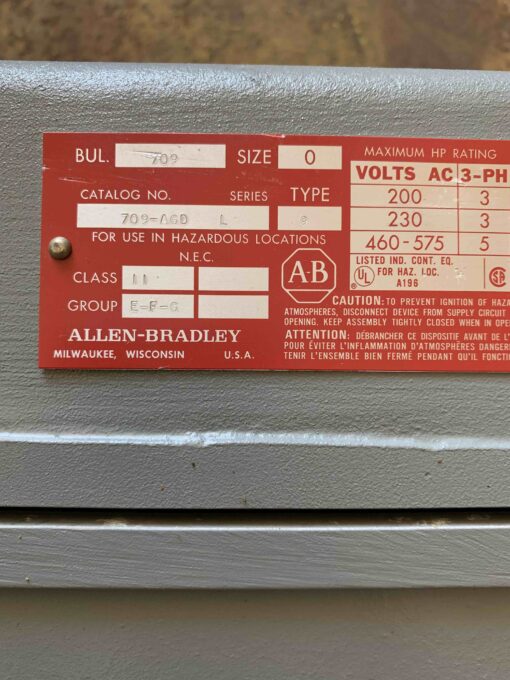 Allen-Bradley 709-AGD - Image 4