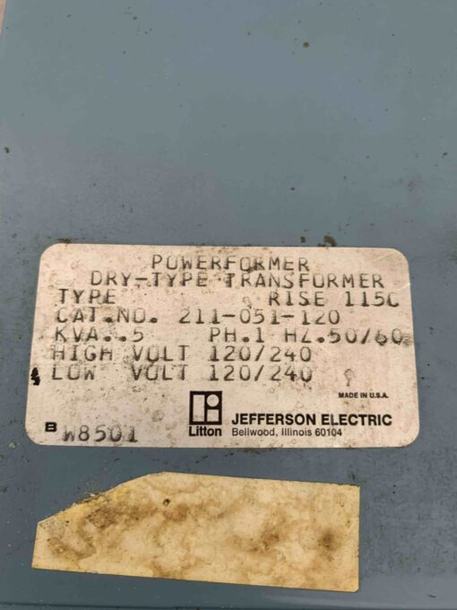 Jefferson Electric 211-051-120 - Image 2
