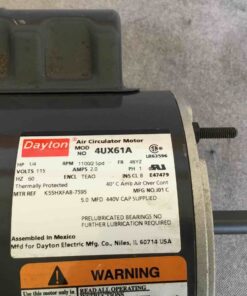 Dayton Air Circulator Motor 4UX61A