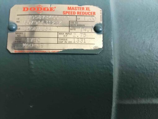 Dodge Master XL Speed Reducer M058734001VY