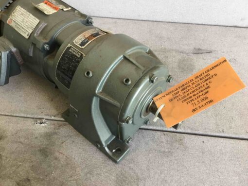 U.S. Motor w/ Gear Reducer B12 01031496 001 F/M/N F968 - Image 4