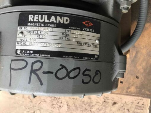 Reuland Motor 0050C-1BEB-0129 with Magnetic Brake 44B1 - Image 5