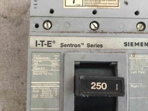 Siemens FXD63A26250 Circuit interuptor - Image 3