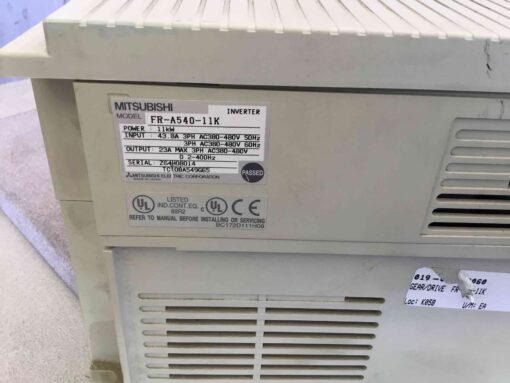 Mitsubishi FR-A540-11K Motor Drive - Image 3