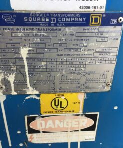 SquareD Transformer 25S3H