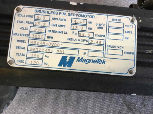 Magnetek Motor M824B-0V00