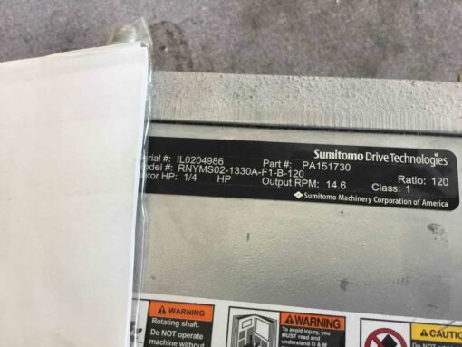 Sumitomo Motor W/Brake RNYM02-133A-F1-B-120 - Image 2