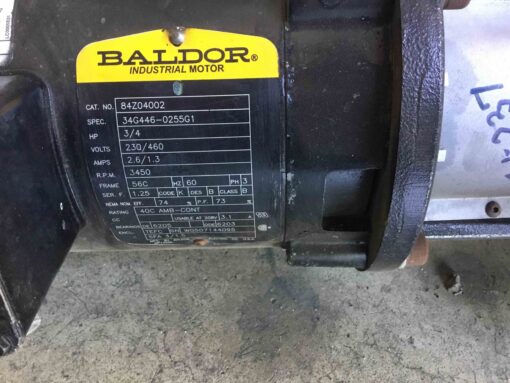 Baldor Grunfos Motor and Pump 84Z04002 and CRN10-01-A-P-G-V-HQQV - Image 2