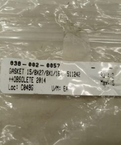 Gasket 15/8x27/8x1/16 511242