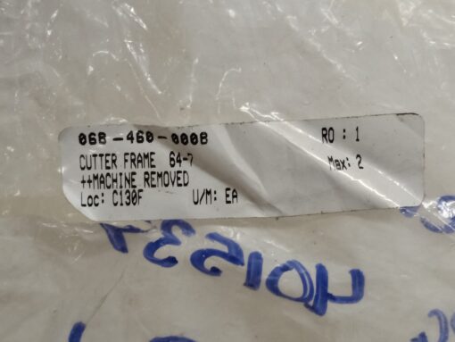 Cutter Frame 64-7