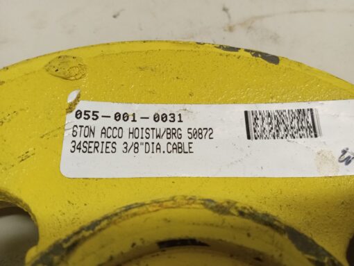 6 Ton Acco Hoist With BRG 50872
