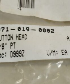 Button Head 1/8" PT A1184