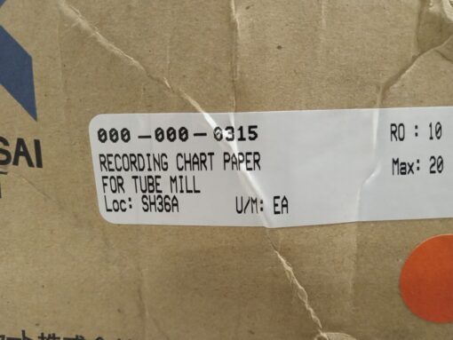 KOKUSAI CHART Recording Chart Paper For Tube Mill B9573AN-KC