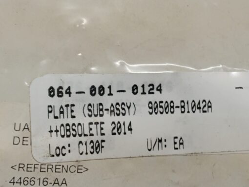 Plate (Sub-Assy) 90508-B1042A