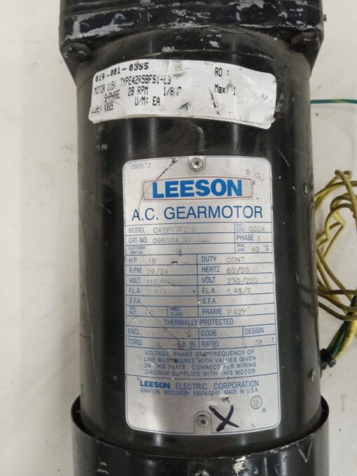 Leeson C42P17FZ1B Motor