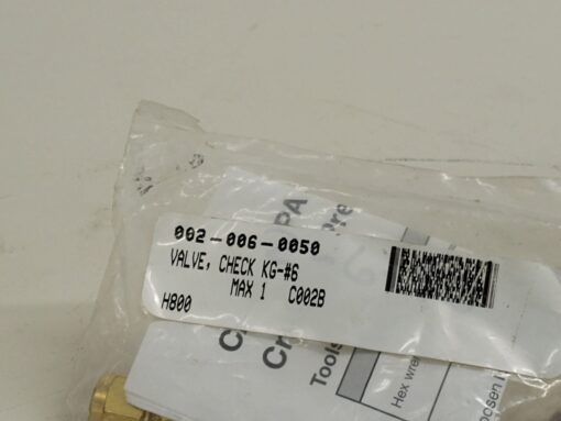 Check Valve KG-#6