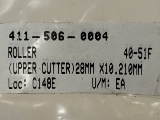 Upper Cuter Roller 40-51F