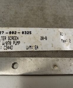 Filter Screen 20-8