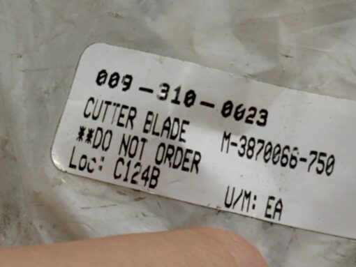 Cutter Blade M-3870066-750