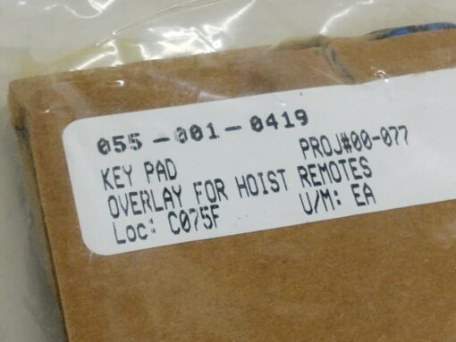 Key Pad PROJ#00-077