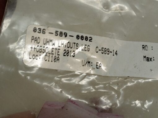 Pad Uhmw Outside Leg C-589-14