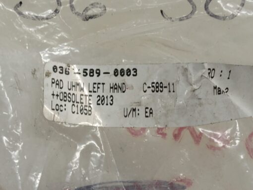 Pad Uhmw Left Hand C-589-11