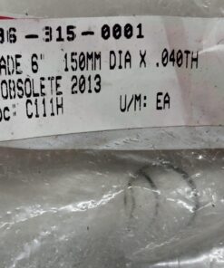 Blade 6 " 150Mm DIA X .040TH