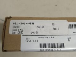 Allen-Bradley 1756-L63 B Controllogix 8Mb Memory Controller
