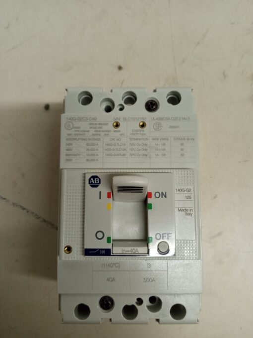 Allen-Bradley 140G-G2C3-C40 CIRCUIT BREAKER - Image 2