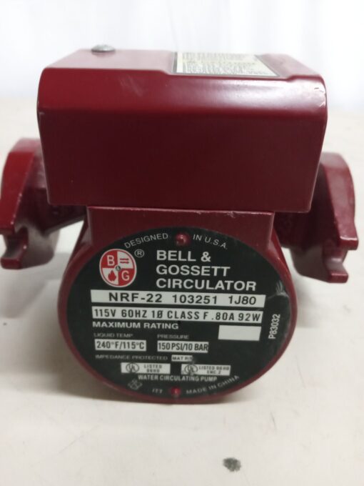 Bell & Gossett NRF-22 Circulator Pump - Image 3