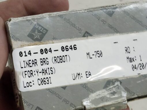 Star Linear Motion Ml-750 1622-114-10 Linear Bearing
