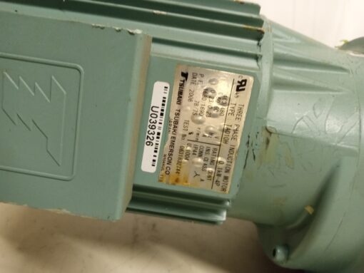 Tsubaki GMTA010-28L450VN2 3 Phase Gear Motor *Repaired* - Image 3