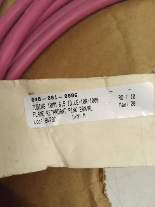 SMC 10MM 6.5 ID.LE-10R-1000 Flame Retardant Tubing