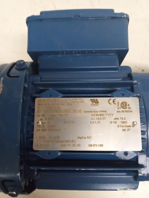 Sew-Eurodrive R17 Drs71S4 Gear Motor